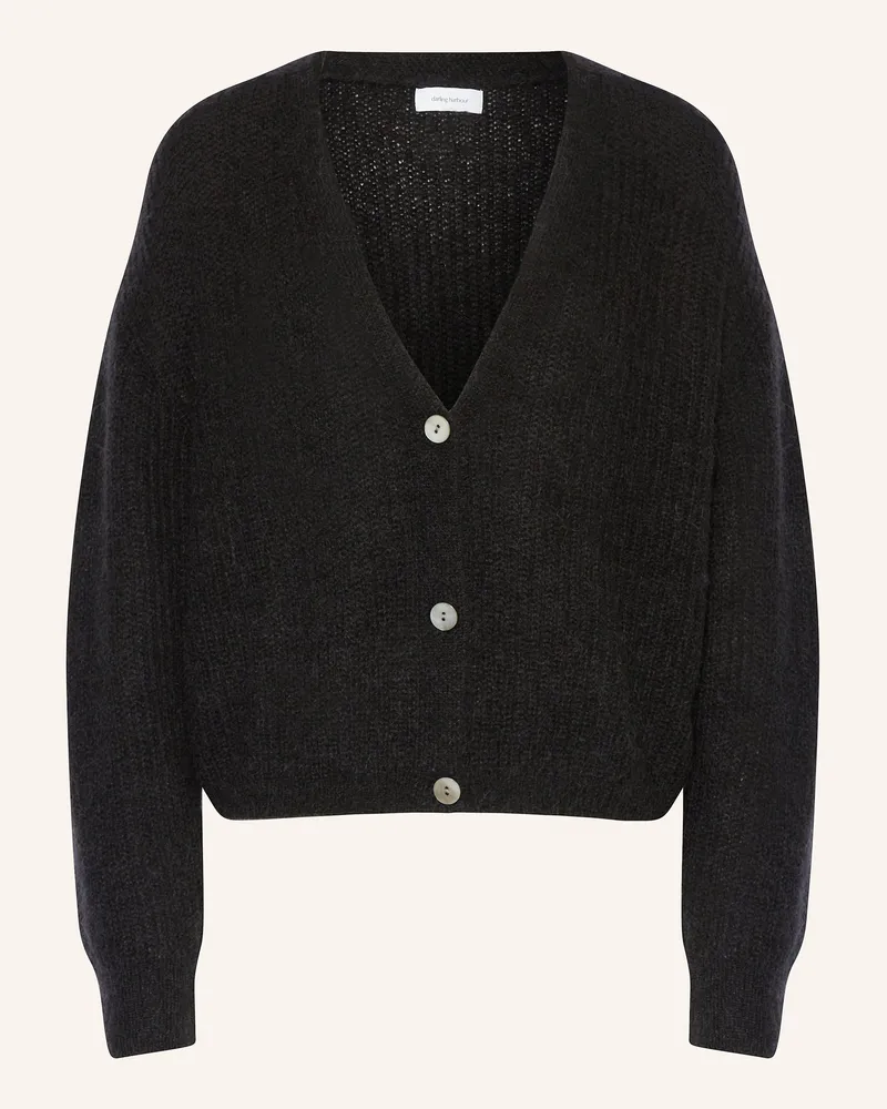 Darling Harbour Strickjacke mit Mohair Schwarz