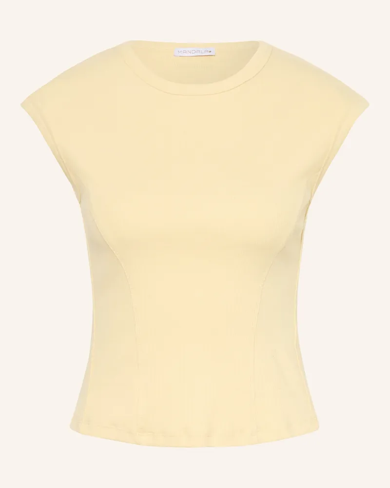 Mandala Yoga-Top Hellgelb