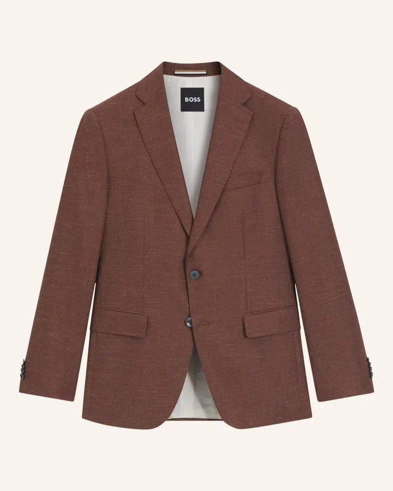 HUGO BOSS Blazer H-HUTSON-251 Slim Fit Braun