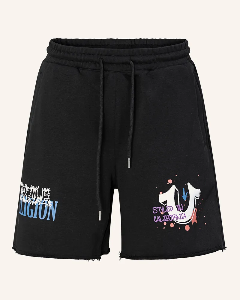 True Religion Shorts Concert Logo schwarz Schwarz
