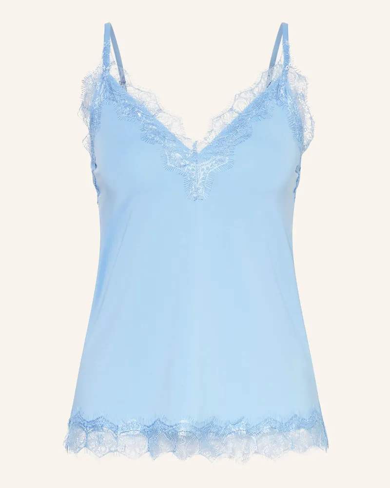 Rosemunde Top BILLIE mit Spitze Hellblau