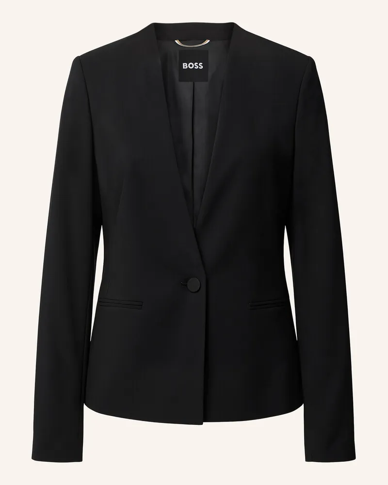 HUGO BOSS Blazer JEMMA1 Regular Fit Schwarz