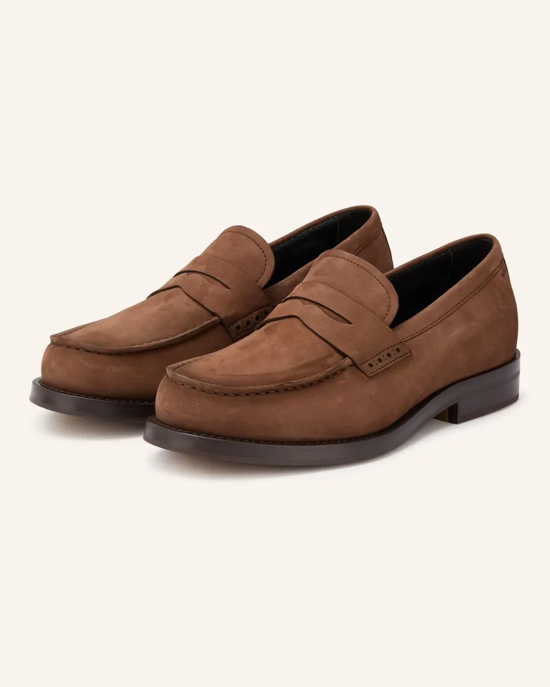HUGO BOSS Penny-Loafer Dressletic braun Dunkelbraun