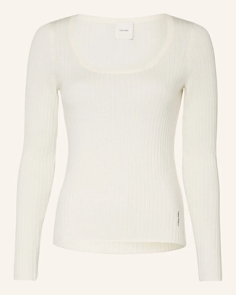 Calvin Klein Pullover weiss Ecru