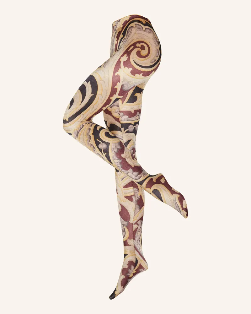 Wolford Feinstrumpfhose Paisley Baroque grau 7547