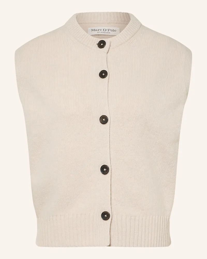 Marc O'Polo Strickweste beige Ecru