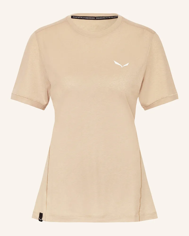 Salewa T-Shirt PUEZ DRY'TON Hellbraun