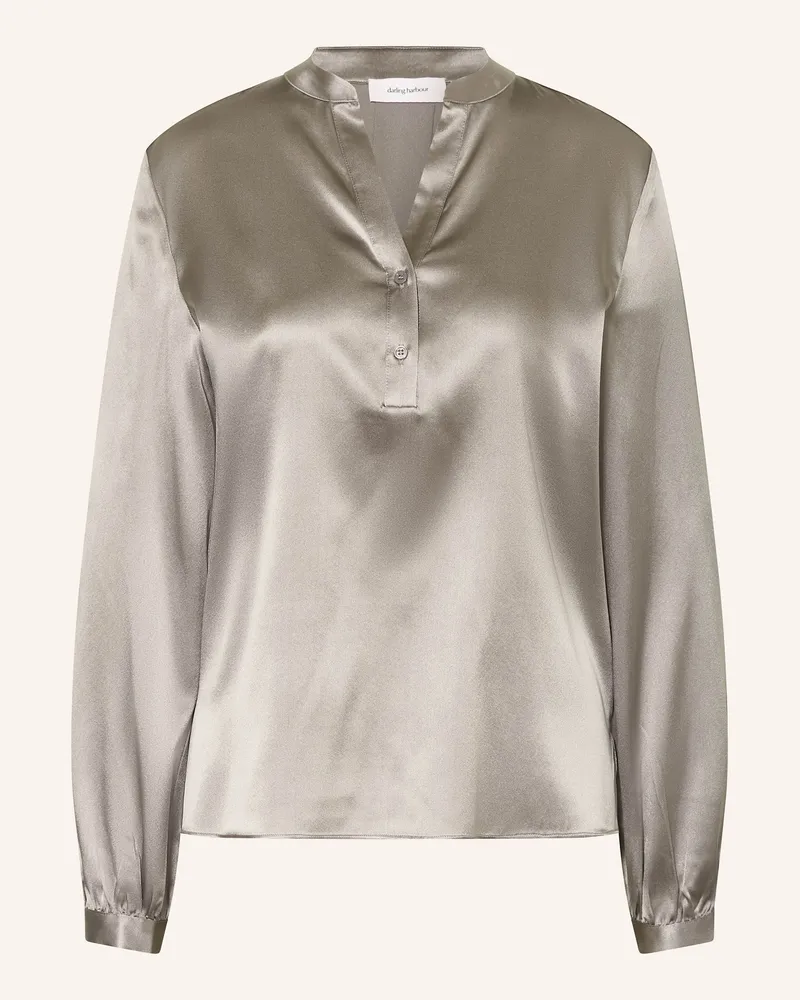 Darling Harbour Blusenshirt aus Seide Grey