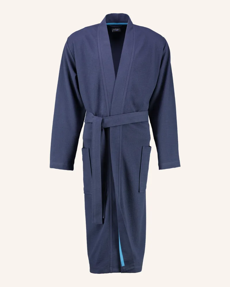 Cawö Bademantel blau Blau