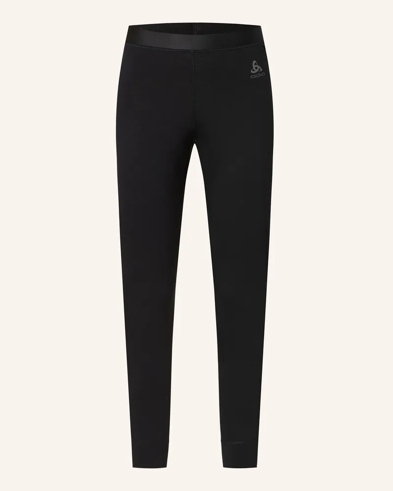 Odlo Funktionswäsche-Hose MERINO 160 mit Merinowolle Schwarz