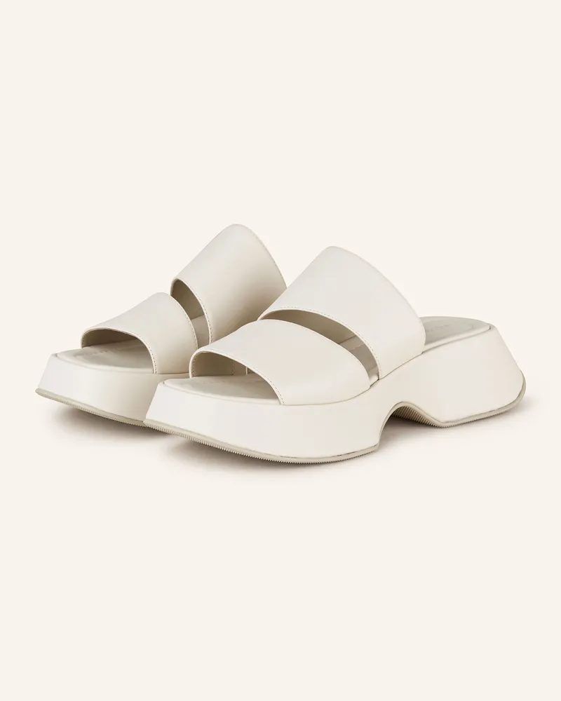 Vic Matié Plateau-Pantoletten Creme