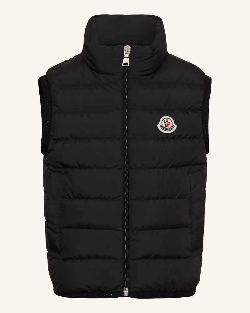 Moncler Daunenweste Contrin schwarz Schwarz