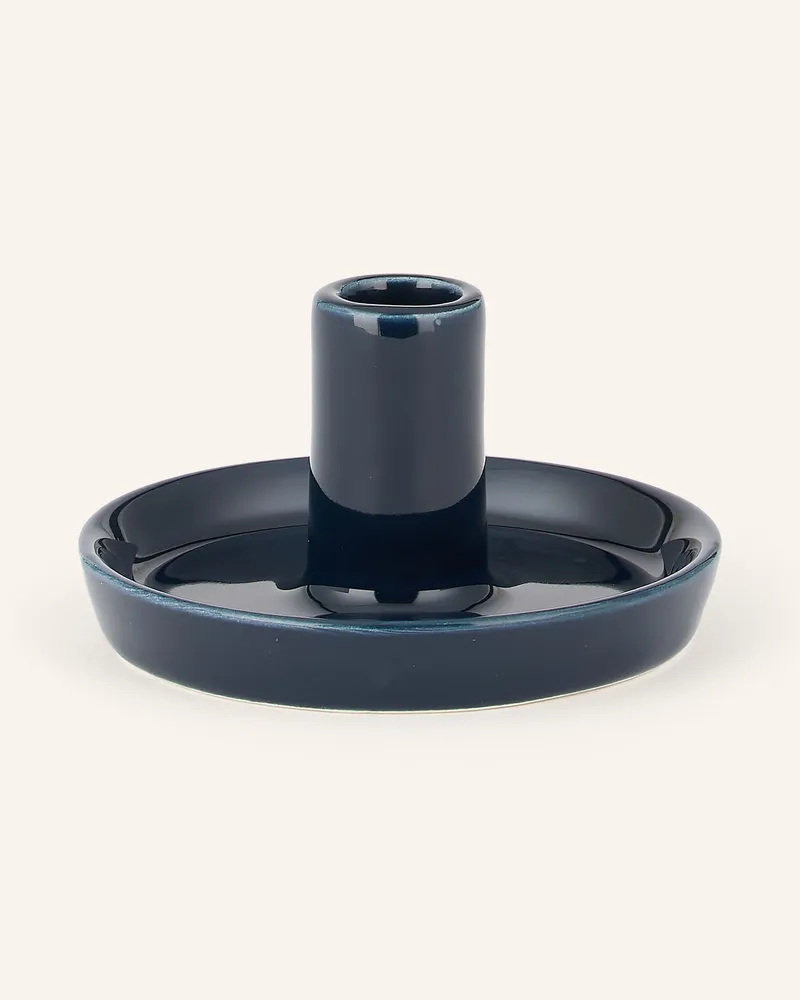 Hay Kerzenhalter Disc Xs blau Dunkelblau