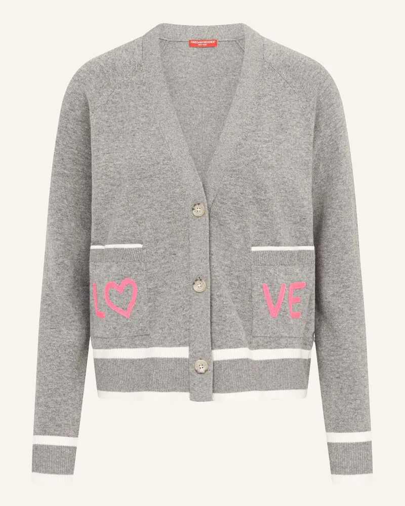 Frieda & Freddies Strickjacke grau Grau