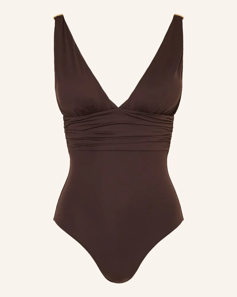 Melissa Odabash Badeanzug PANAREA Dunkelbraun