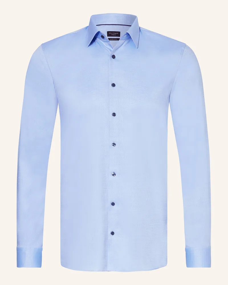 Olymp Hemd No. Six Super Slim blau Hellblau