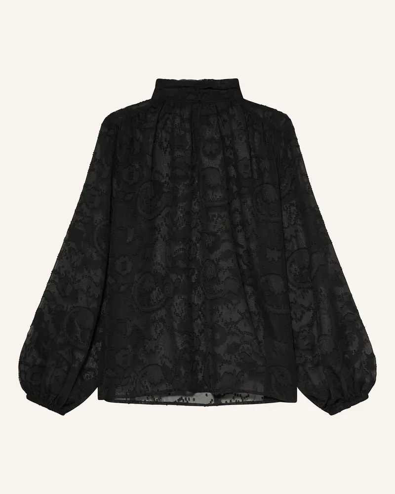 Mrs & HUGS Blusenshirt Schwarz