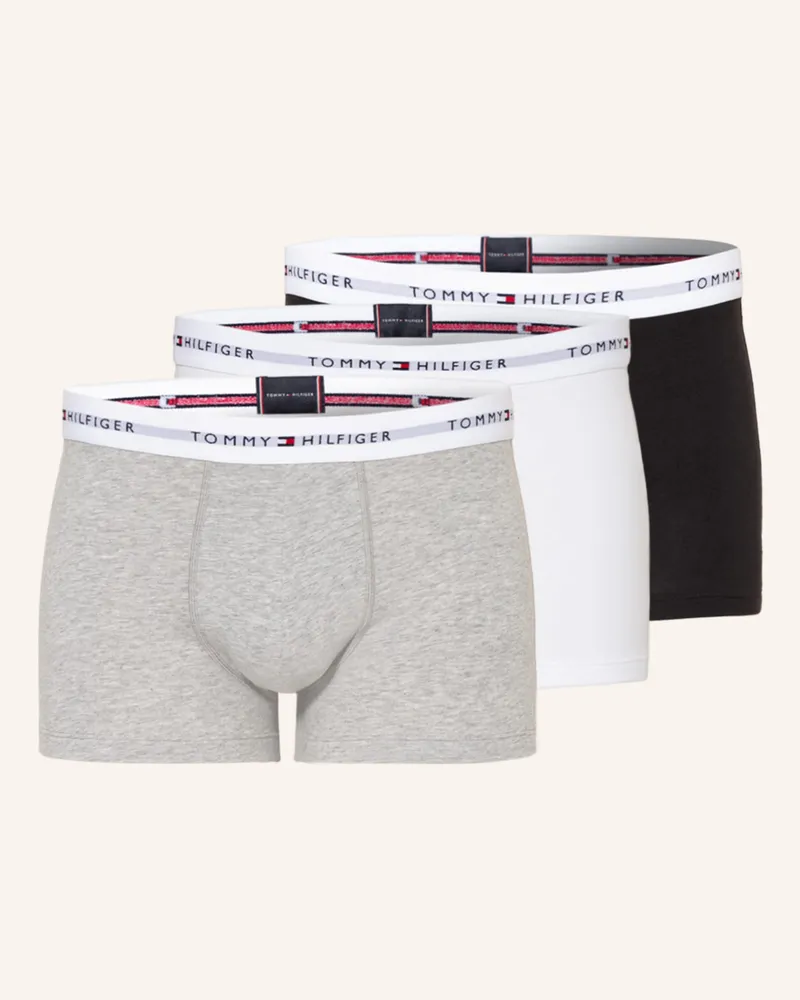 Tommy Hilfiger 3er-Pack Boxershorts grau Schwarz