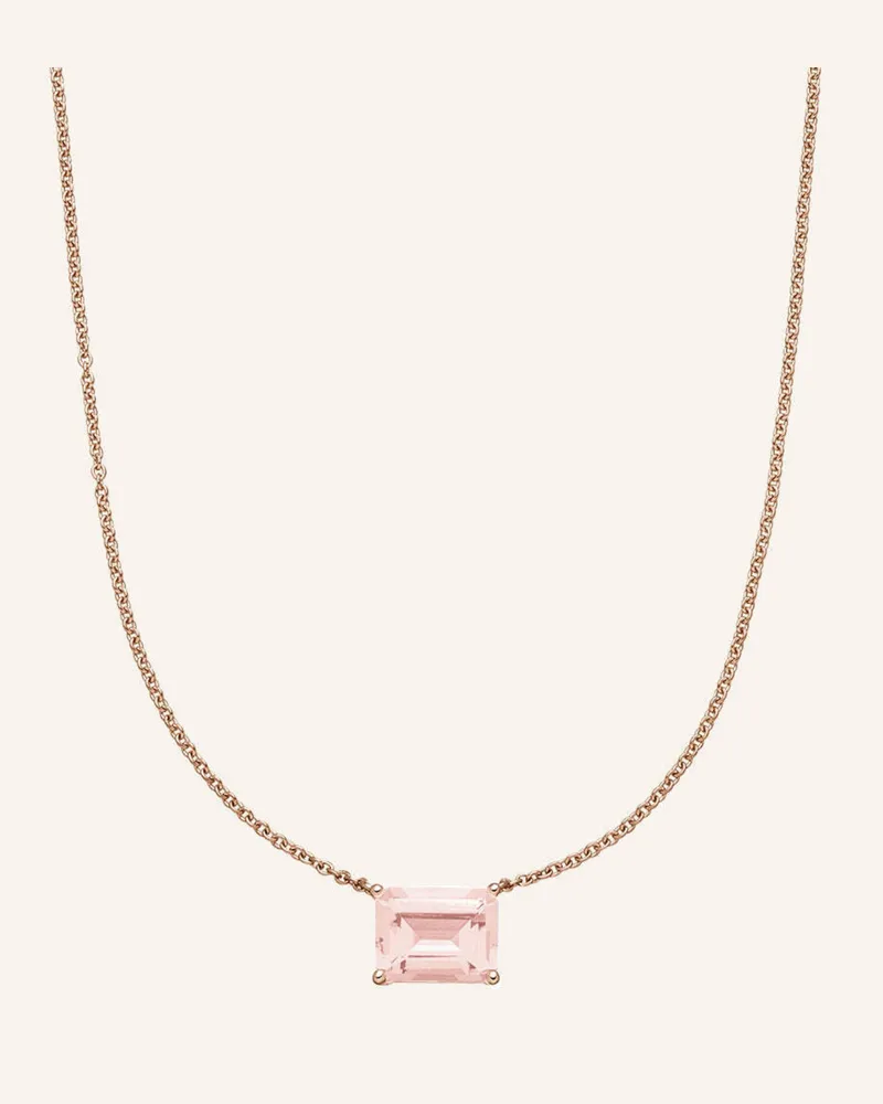 VEYNOU Halskette ROSIE aus 14 Karat Roségold und 1.00ct. lab-grown Morganit Roségold