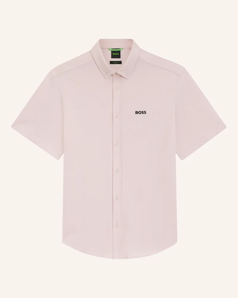 HUGO BOSS Kurzarm-Hemd St_Motion S Regular Fit Aus Jersey orange Hellorange