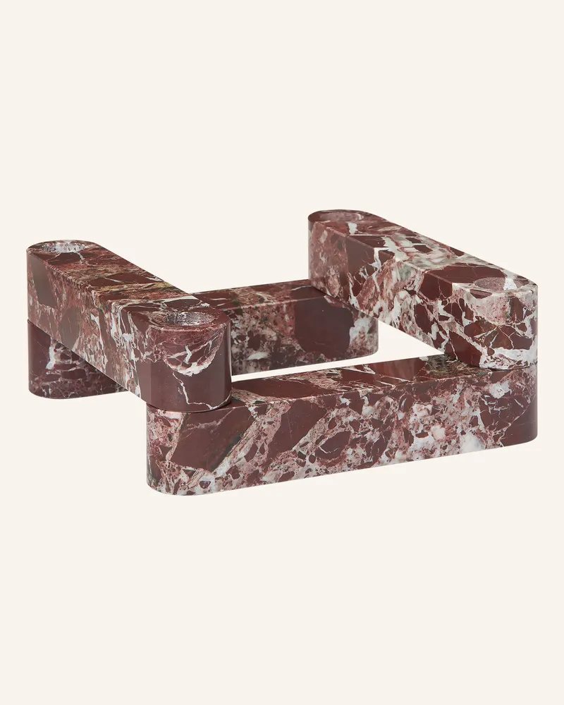 ferm LIVING Kerzenhalter Newel rot Dunkelrot