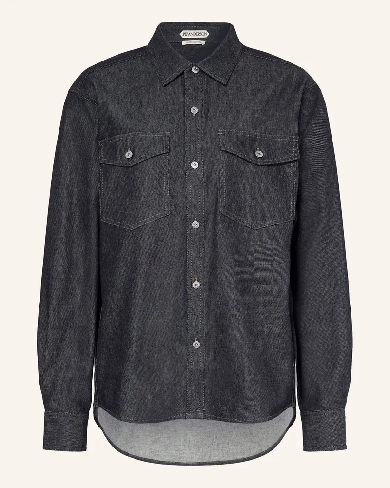 J.W.Anderson Oversized-Jeansbluse blau Dunkelblau