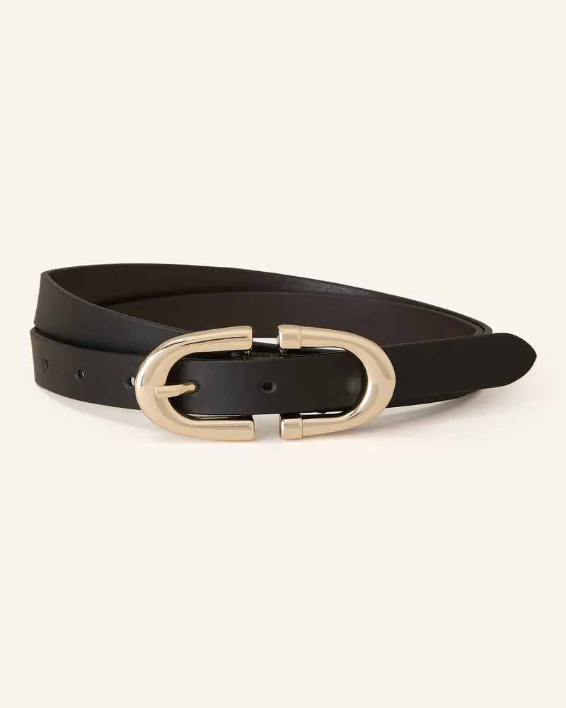 Reiss Ledergürtel BAILEY Schwarz