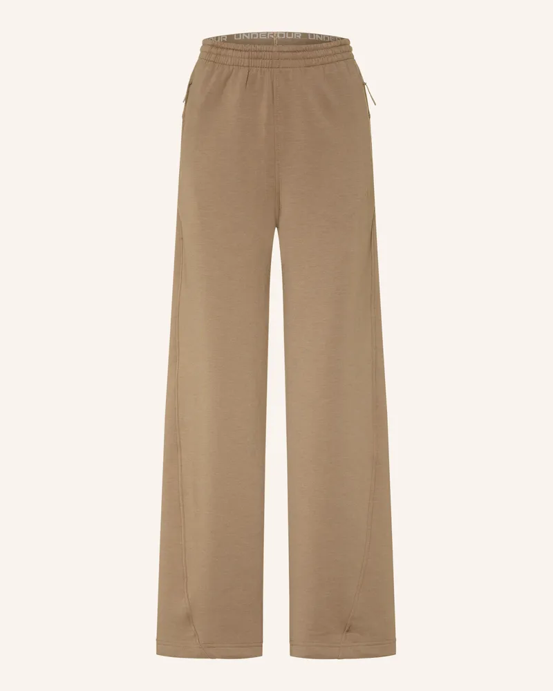 Under Armour Sweatpants Unstoppable Flc Open beige Khaki