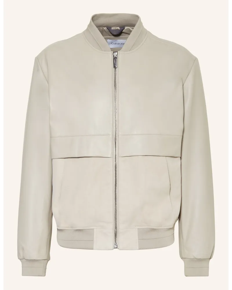 Calvin Klein Lederblouson HERO Beige