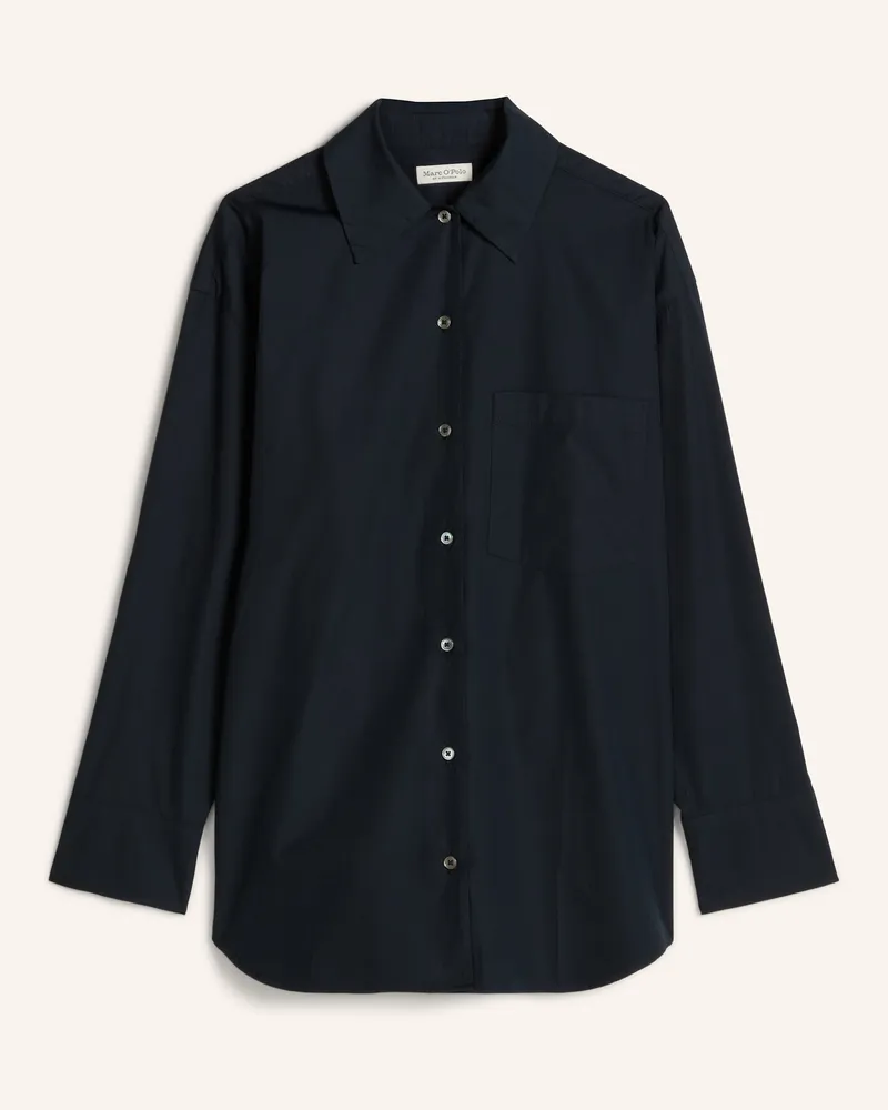 Marc O'Polo Boyfriend-Bluse blau Dunkelblau