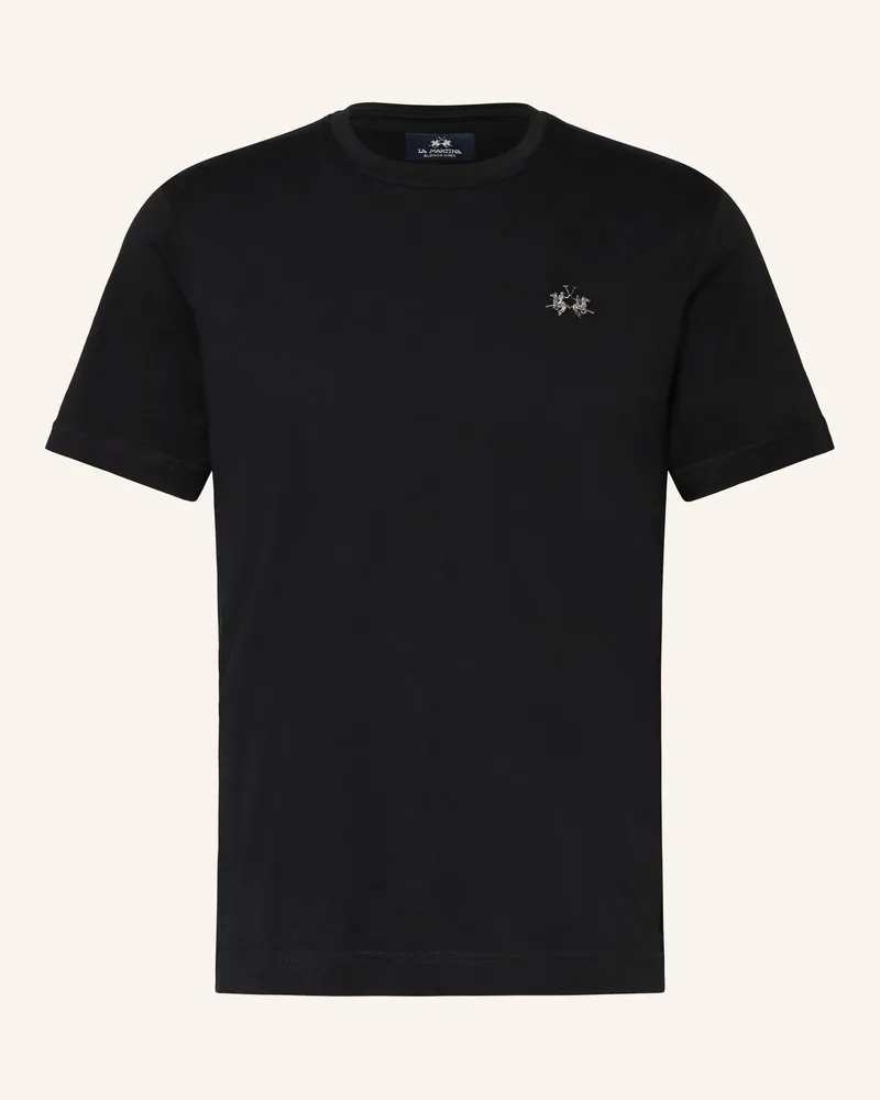 La Martina T-Shirt schwarz Schwarz