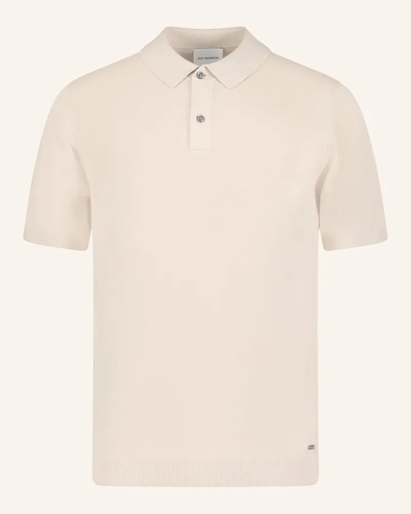 Roy Robson Strick-Poloshirt beige Beige