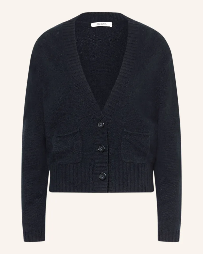 Dorothee Schumacher Strickjacke Foulard Statements Mit Cashmere blau Dunkelblau
