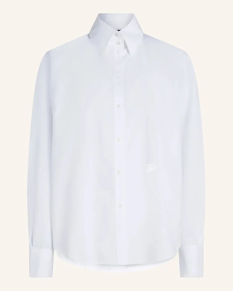 Karl Lagerfeld Bluse weiss Weiss