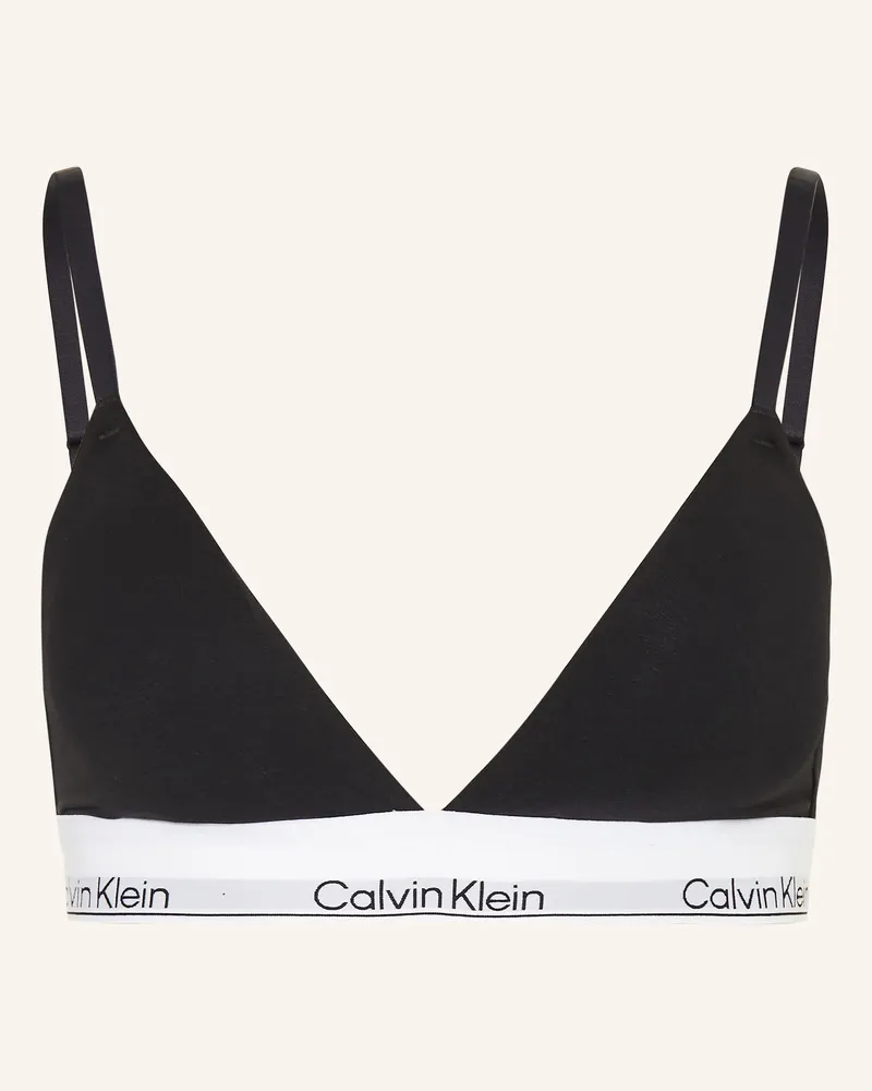 Calvin Klein Triangel-Bh Icon Cotton Modal schwarz Schwarz