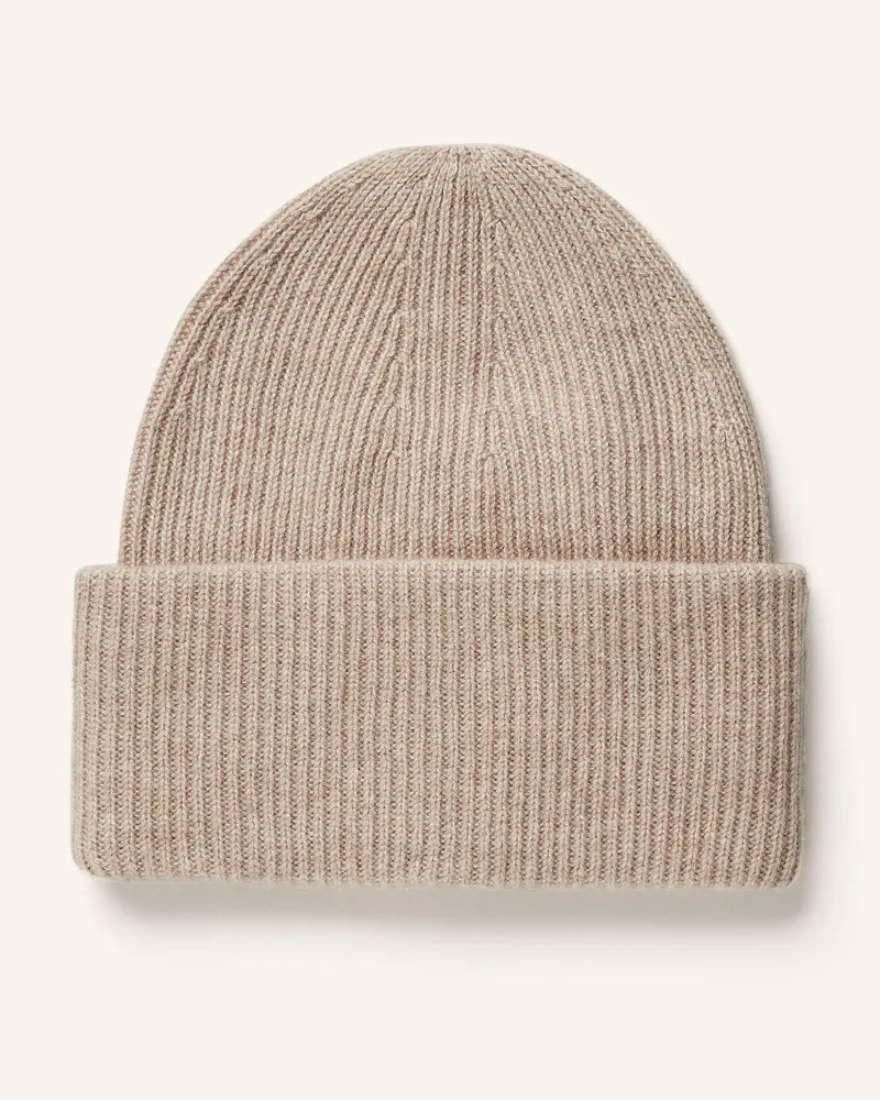 S. Marlon Cashmere-Mütze Beige