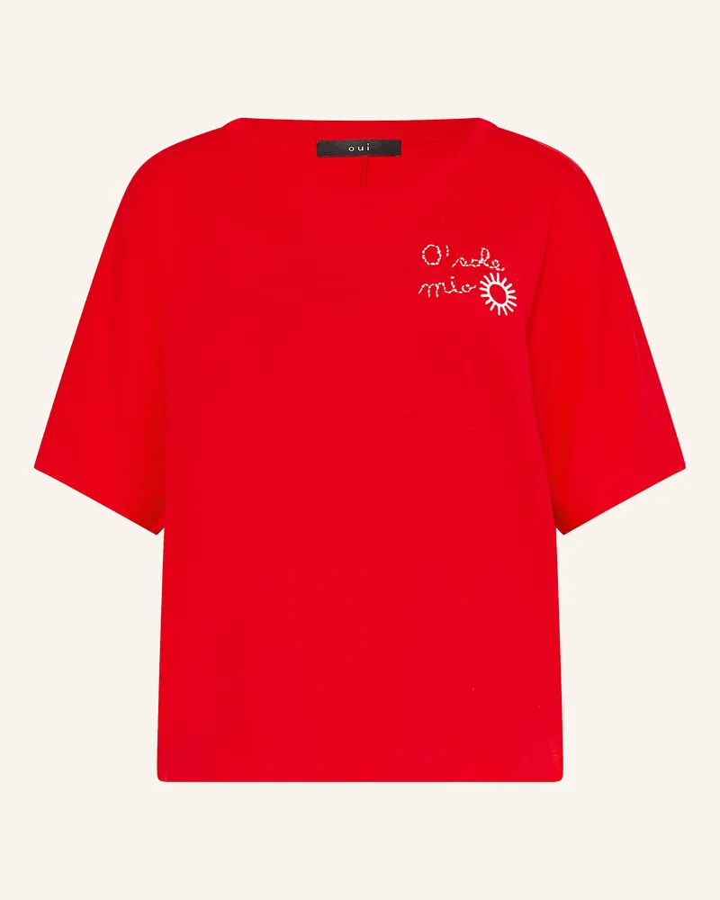 Oui  T-Shirt Rot