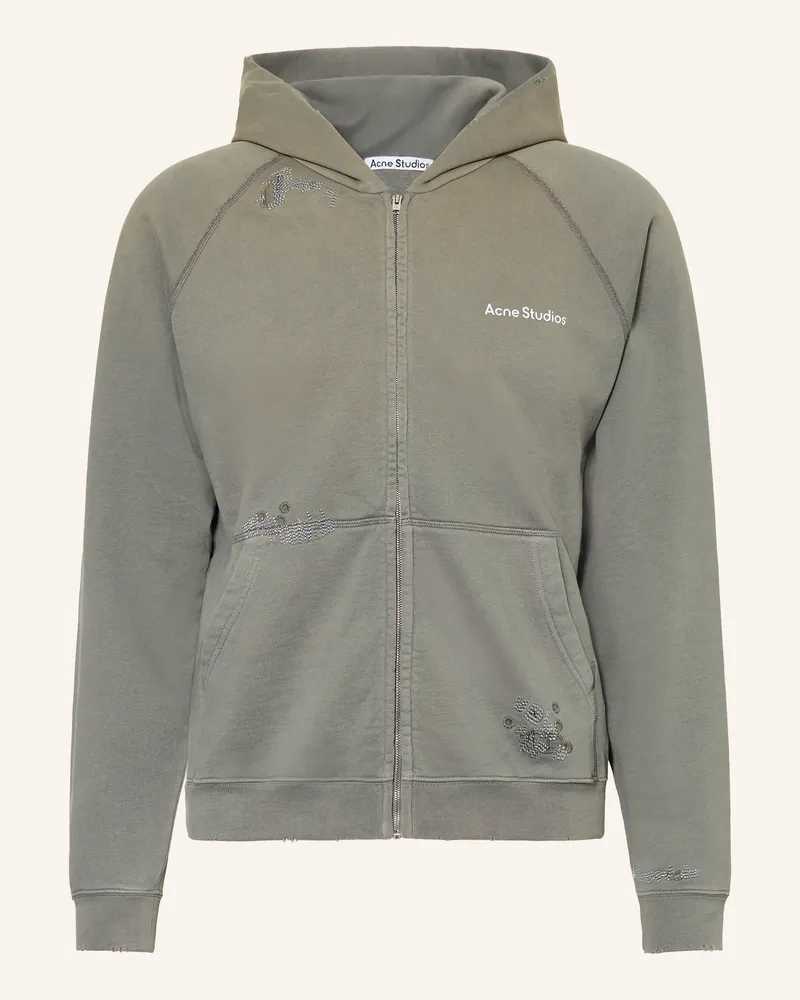 Acne Studios Sweatjacke gruen Khaki