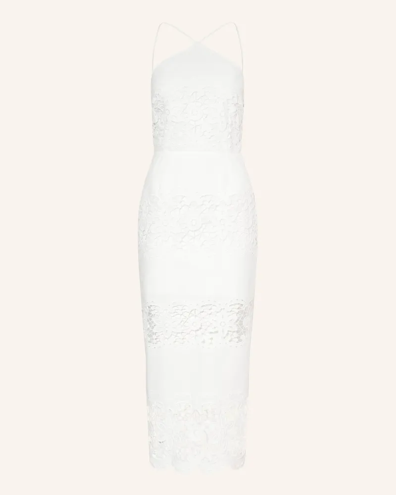 Patrizia Pepe Kleid mit Spitze Weiss