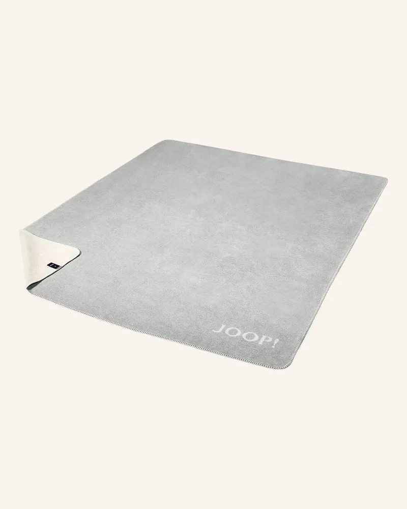 JOOP! Plaid Joop! Melange grau Hellgrau