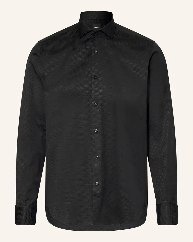 HUGO BOSS Hemd Joe Regular Fit schwarz Schwarz