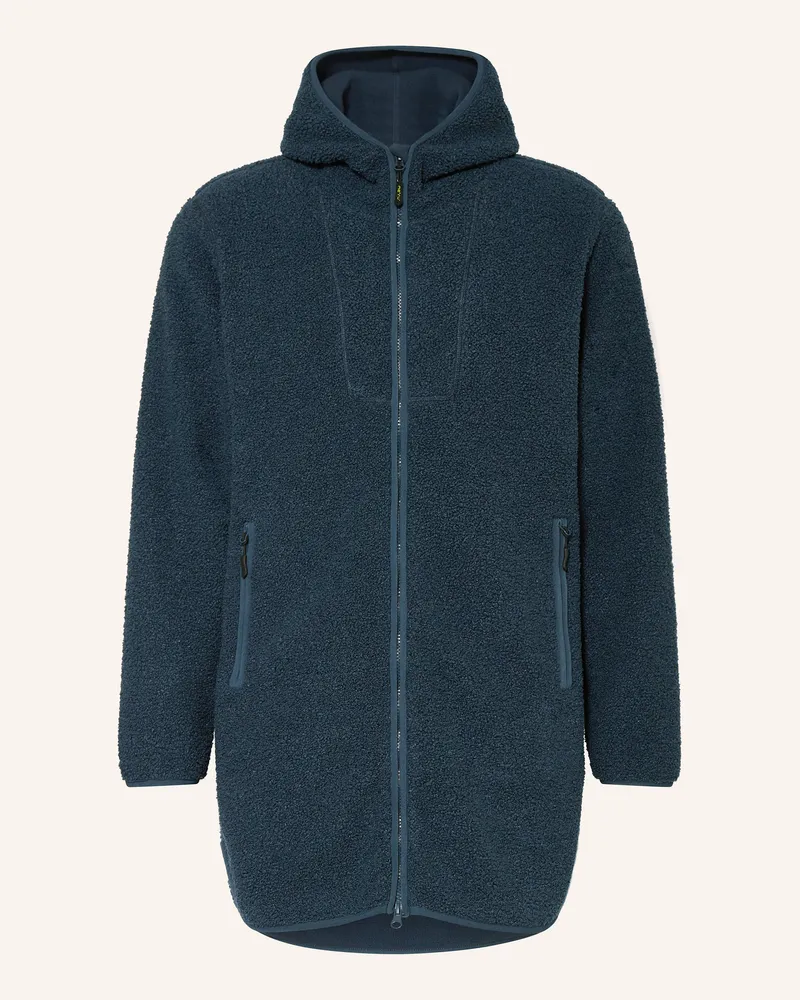 me°ru' Teddyfell-Jacke SIGTUNA Dunkelblau