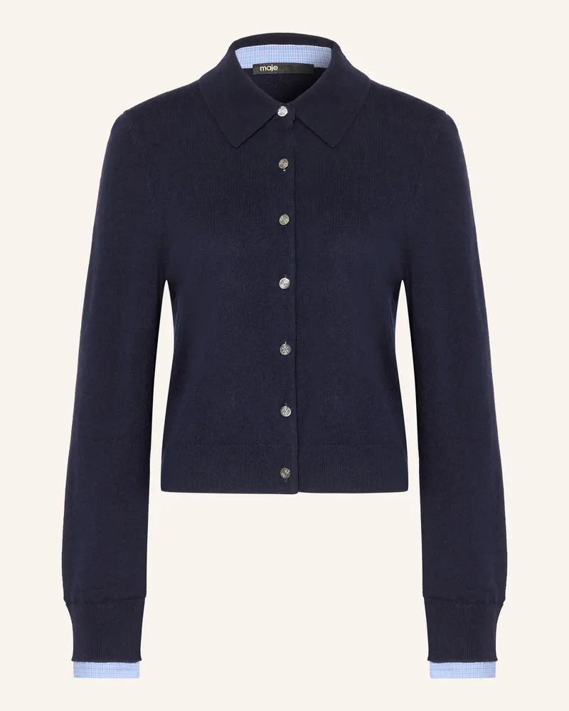 Maje Strickjacke blau Dunkelblau