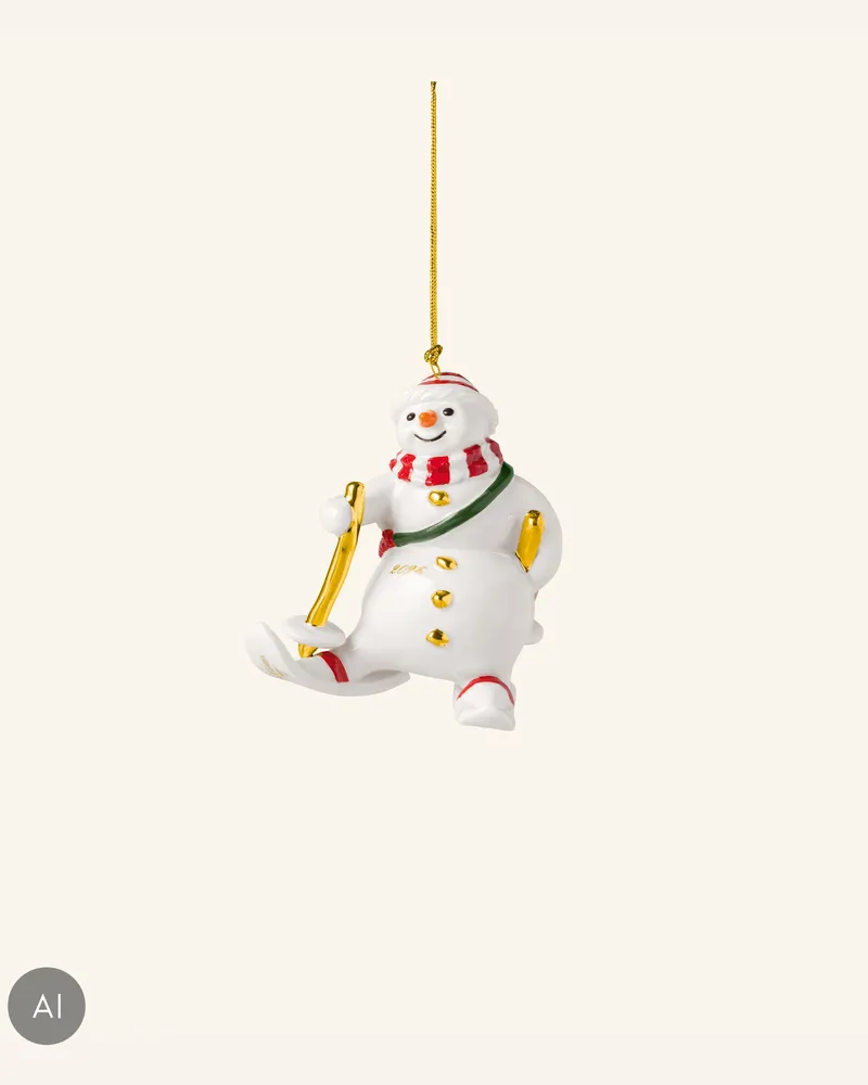 Villeroy & Boch Ornament Schneemann 2026 Christmas Classics gold Gold