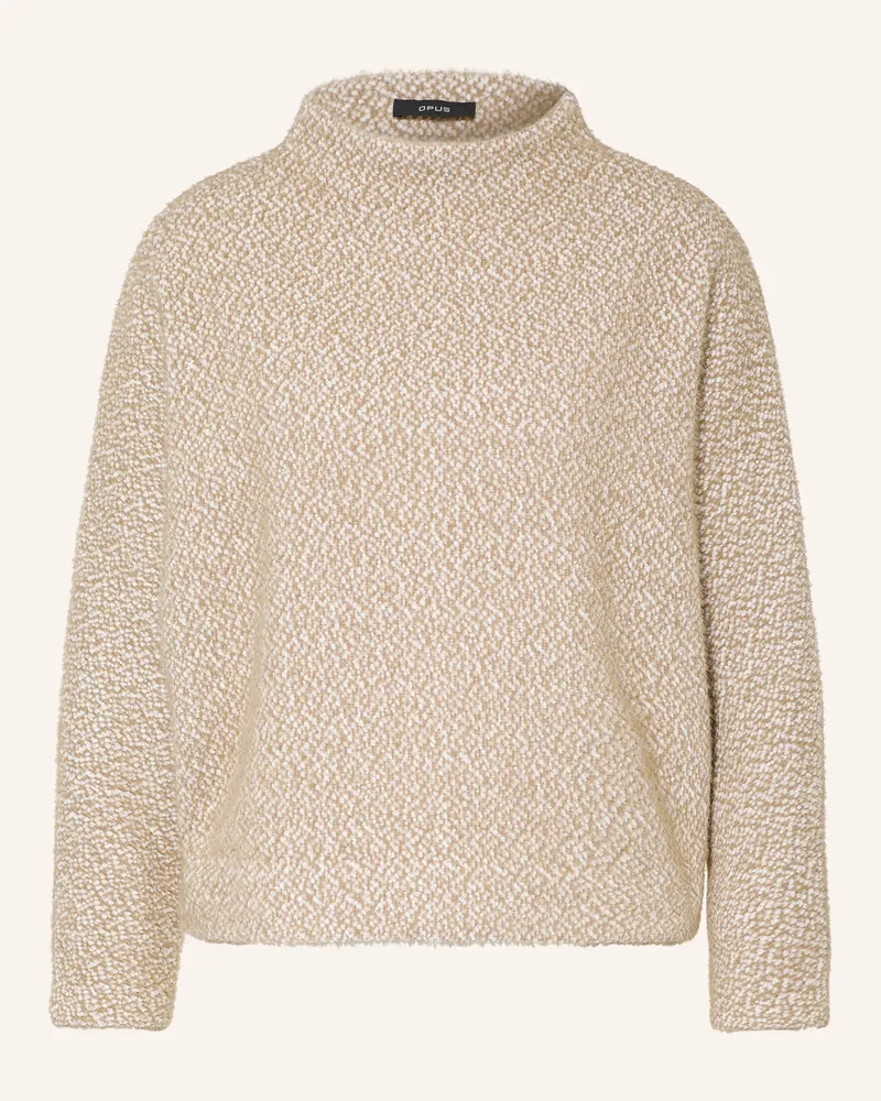 OPUS Pullover Genuri braun Camel