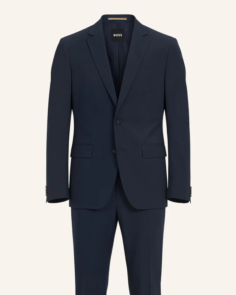 HUGO BOSS Business Anzug H-HUGE-2PCS-253 Slim Fit Dunkelblau