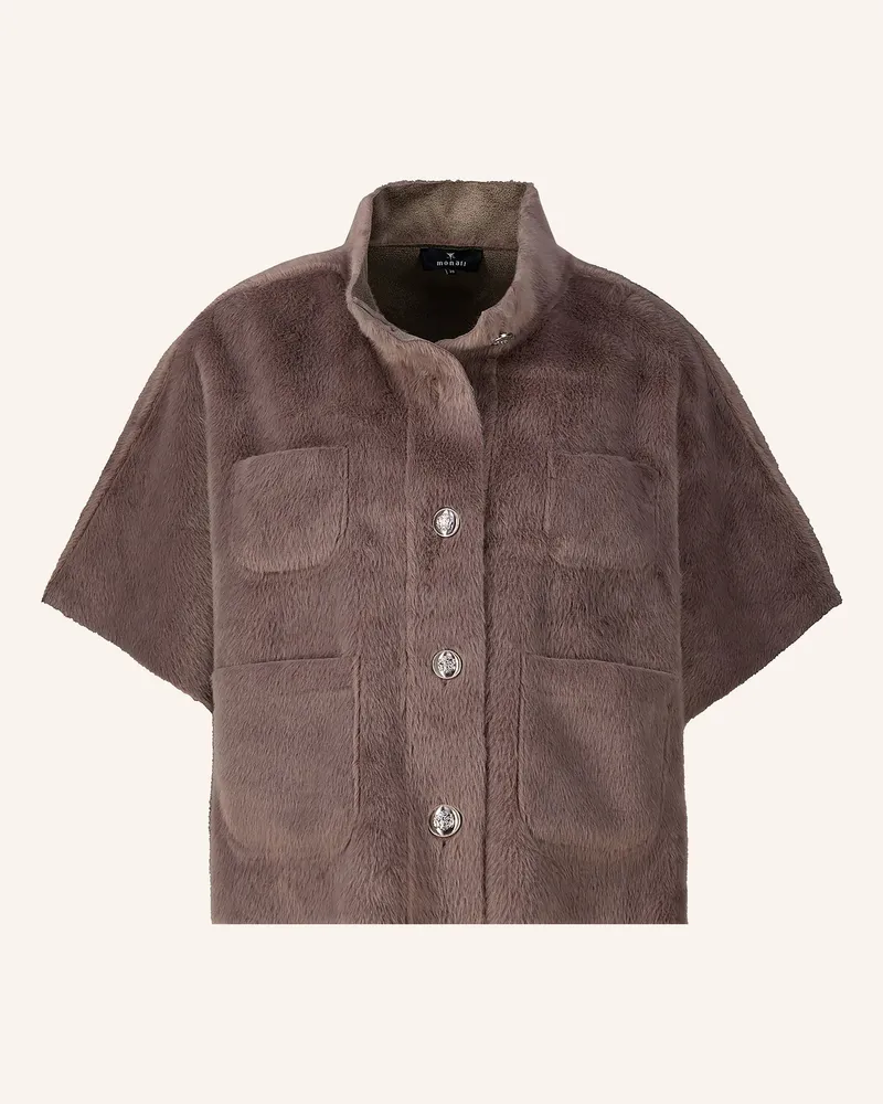 monari Kunstfell-Cape beige Taupe