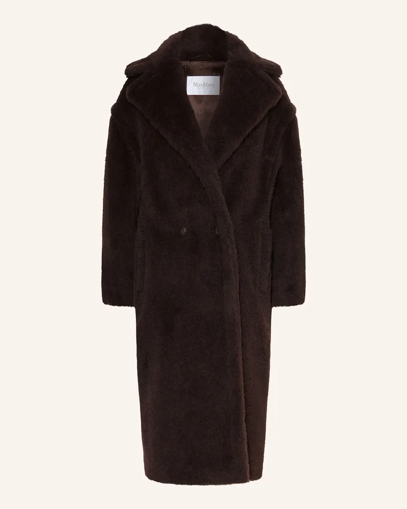 Max Mara Teddyfell-Mantel Tedgirl Mit Alpaka braun Dunkelbraun