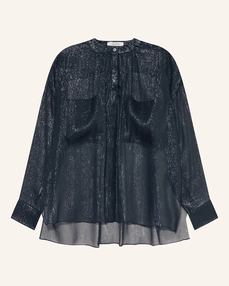 Dorothee Schumacher Seidenbluse SHIMMERING SHINE Dunkelblau