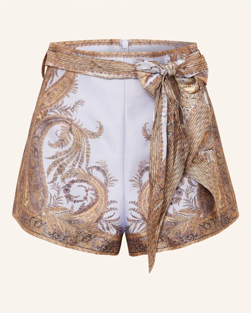 Zimmermann Shorts HYPNOTIC mit Seide Helllila